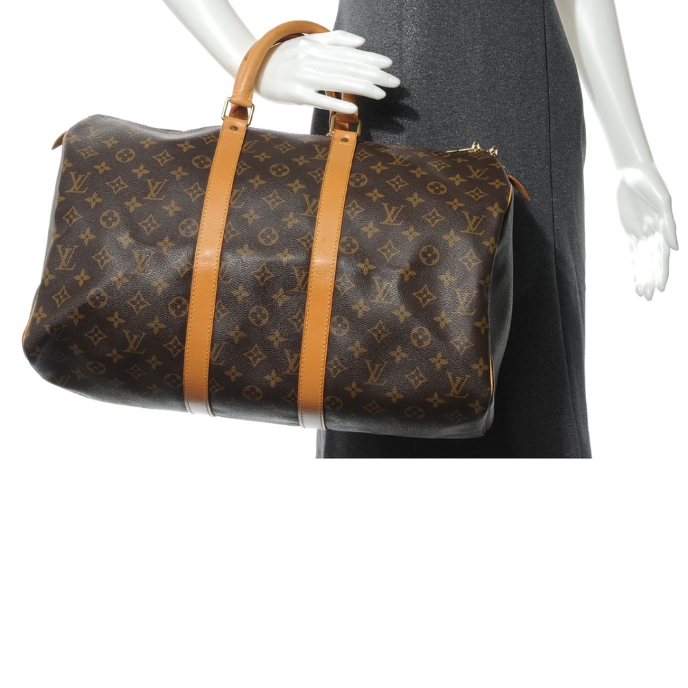 LOUIS VUITTON Monogram Brown Travel Bag